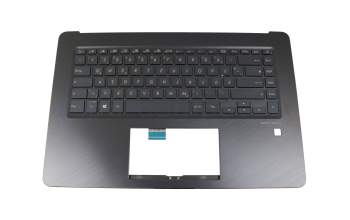1KAH77Q0058 original Asus keyboard incl. topcase DE (german) black/black with backlight