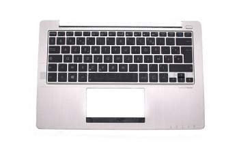 1KAHZZF0JNV original Asus keyboard incl. topcase FR (french) black/silver