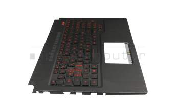 1KAHZZG0003W original Asus keyboard incl. topcase DE (german) black/black with backlight