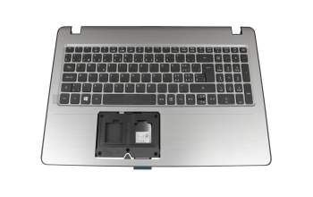 1KAJZZS005A original Acer keyboard incl. topcase CH (swiss) black/silver