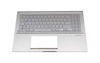 1KKAHZZG007Q original Asus keyboard incl. topcase DE (german) silver/silver with backlight