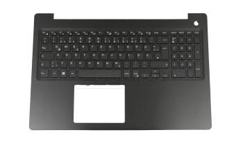 1RP48 original Dell keyboard incl. topcase DE (german) black/black