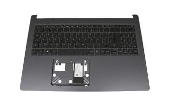 21F26AH7601 original Acer keyboard incl. topcase DE (german) black/grey with backlight