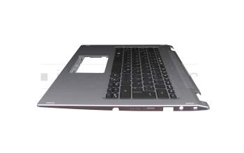 220210001A01 original Acer keyboard incl. topcase DE (german) black/silver