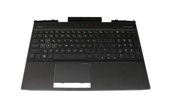 22930-G3D original HP keyboard incl. topcase CH (swiss) black/black with backlight