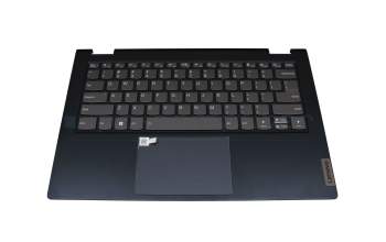 26P0299 original Lenovo keyboard incl. topcase US (english) grey/blue with backlight