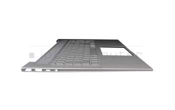2H-BCKGMW63411 original Primax keyboard incl. topcase DE (german) silver/silver with backlight