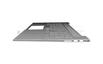 2H-BCKGMW63411 original Primax keyboard incl. topcase DE (german) silver/silver with backlight