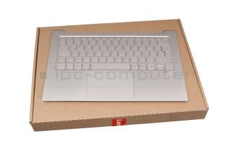 3390-001 original Lenovo keyboard incl. topcase DE (german) silver/silver with backlight