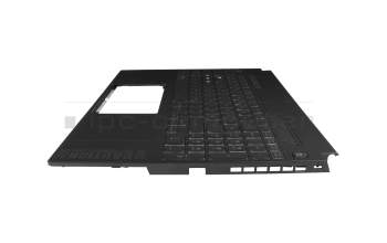 33NJKTAJNV0 original Asus keyboard incl. topcase DE (german) black/transparent/black with backlight