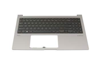 33UJGTAJN10 original Asus keyboard incl. topcase US (english) black/grey with backlight