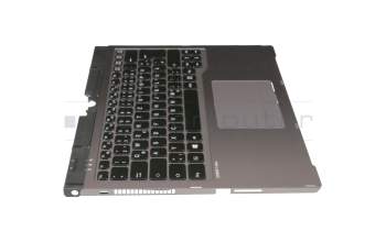 38047370 original Fujitsu keyboard incl. topcase DE (german) black/silver with backlight