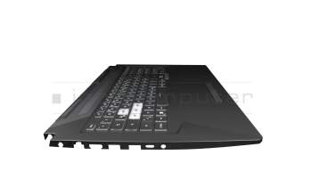 3BNJFKSJN00 original Asus keyboard incl. topcase DE (german) black/transparent/black with backlight