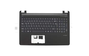40061921 original Medion keyboard incl. topcase DE (german) black/black incl. blue WASD arrows