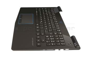 40063626 original Medion keyboard incl. topcase DE (german) black/black with backlight