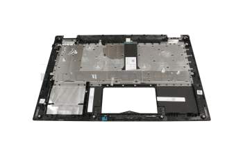 439.0DV01.0002 original Acer keyboard incl. topcase DE (german) black/grey