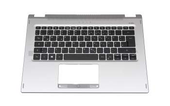 4600ME20001 original Acer keyboard incl. topcase DE (german) black/silver with backlight