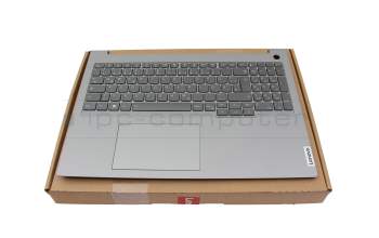 4600TS0O0300 original Lenovo keyboard incl. topcase DE (german) dark grey/grey with backlight