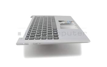 46M.07DCS.0017 original Lenovo keyboard incl. topcase DE (german) black/silver with backlight