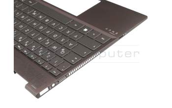 490.0EB07.0S0G original HP keyboard incl. topcase DE (german) black/grey with backlight