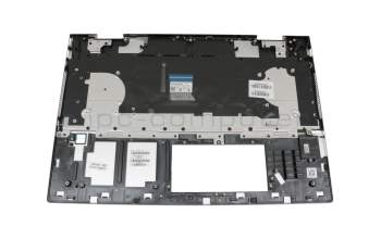 490.0GB07.AD0G original Wistron keyboard incl. topcase DE (german) silver/silver with backlight (DIS)