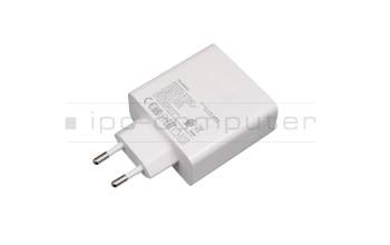 USB-C AC-adapter 65 Watt EU wallplug white original for Huawei MateBook 13 2019/2020