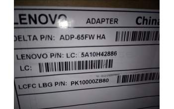 Lenovo 5A10H42886 AC_ADAPTER DT ADL65WDK 20V/5V 3.25A 65W