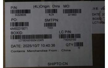 Lenovo 5A30Z88299 ANTENNA ANTENNA F-0G-JV-0283-001-00 01
