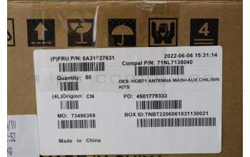 Lenovo 5A31F27631 Fru, AIO570_27 ANTENNA_Chilisin