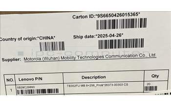 Lenovo 5B28C29890 TB352FU MB 8+256_Pro&*26373-00303 CS