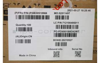 Lenovo 5B30S18966 BEZEL LCD Bezel WT 82EF