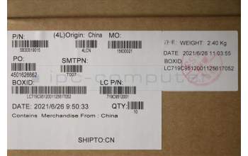 Lenovo 5B30S19015 BEZEL LCD Bezel L 82K8 W/ removable tap