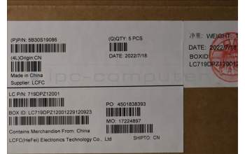 Lenovo 5B30S19086 LCD Bezel W/Tape