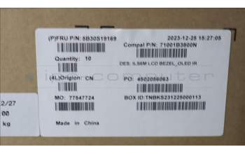 Lenovo 5B30S19169 LCD Bezel C 83DC OLED