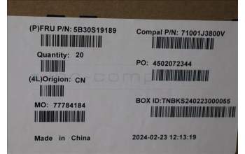 Lenovo 5B30S19189 LCD Bezel C 83G1 IR