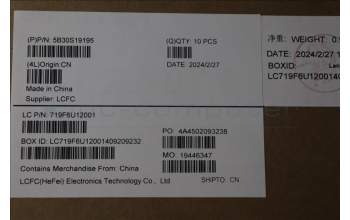 Lenovo 5B30S19195 BEZEL L 83E6 B_COVER