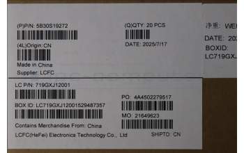 Lenovo 5B30S19272 BEZEL LCD Bezel L83EY 2D