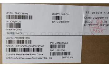 Lenovo 5B30Z38946 JT6A0_B_COVER_ASSY_N_MIC_U