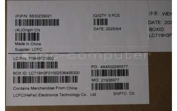 Lenovo 5B30Z39021 BEZEL FRU BEZEL MTM40_B_COVER_5MRGB_ASSY