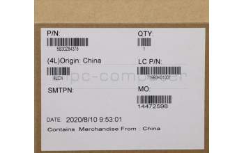 Lenovo 5B30Z84378 BEZEL FRU B BEZEL w cam shutter E15,cam