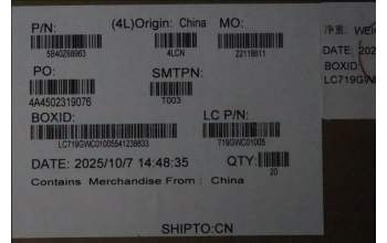 Lenovo 5B40Z68963 MP6C0_C_WWAN_BKT_SUB_ASSY