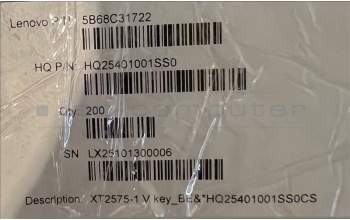 Lenovo 5B68C31722 XT2575-1 V key_BE&*HQ25401001SS0CS