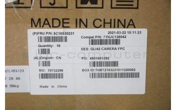 Lenovo 5C10S30231 Cable C 82L3 camera FPC