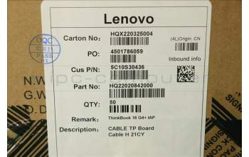 Lenovo 5C10S30436 TP Board Cable H 21CY