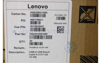 Lenovo 5C10S30437 CABLE USB Board Cable H 21CY UB TO MB