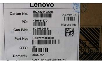Lenovo 5C10S30631 USB Board Cable H 82WU