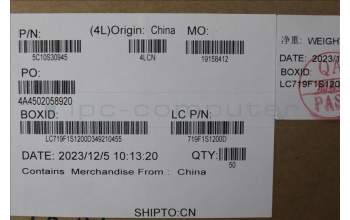 Lenovo 5C10S30945 CABLE CABLE L 83G0 M/B-IO TYPE C/B MGE