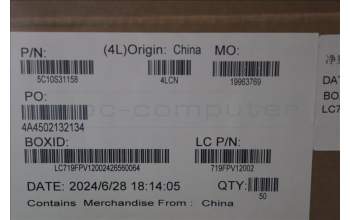 Lenovo 5C10S31158 Cable L 21N9 MIC/B CVILUX