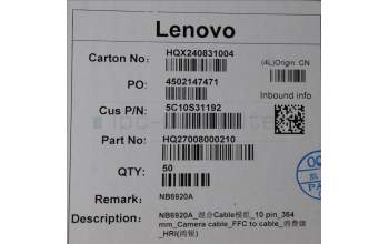 Lenovo 5C10S31192 CABLE Camera cable H 21NH