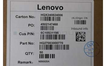 Lenovo 5C10S31195 FP board Cable H 21NH